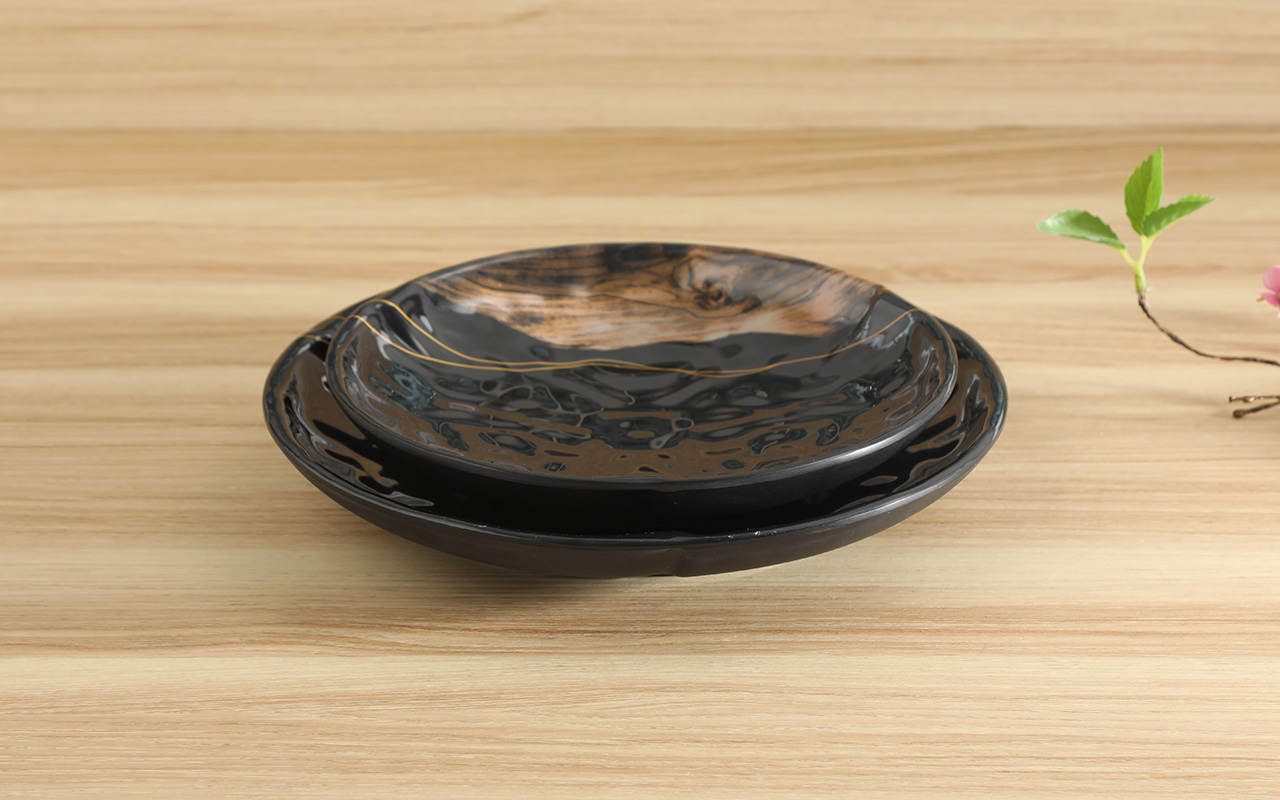 黑色密胺盤(pán)子